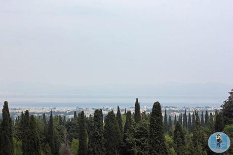 View of Kos Town and Turkey border
