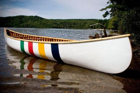 Stripy Sunday: Victoria Day canoe edition