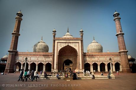 Jama Masjid, the grand mosque of India in Old Delhi