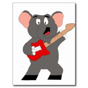 elephant with guitar