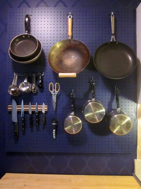 How To: A Kitchen Pegboard Wall Organizer