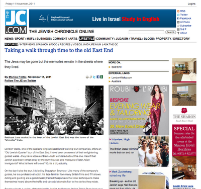 London Walks in The Jewish Chronicle London Walks in The Jewish Chronicle