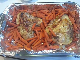 Honey Glazed Roasted Chicken & Carrots