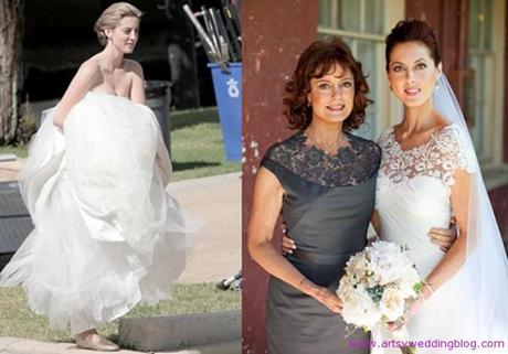 Eva Amurri looks stunning in Lela Rose wedding dress
