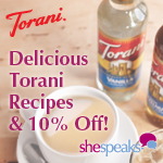 OTL: Torani Flavored Syrups SheSpeaksbutton