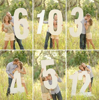 Photo Wedding Table Numbers on How Cute Is This  Photoshoot Of A Couple Next To Numbers