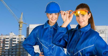 Girls learning surveyor skills p270102 m Environmental Occupations in a Shrinking World