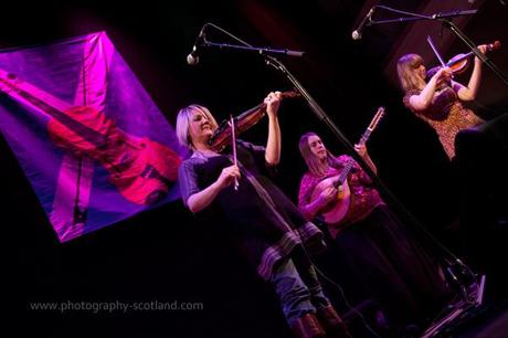 Photo - Vamm playing their first gig at the Scots Fiddle Festival in Edinburgh, Scotland