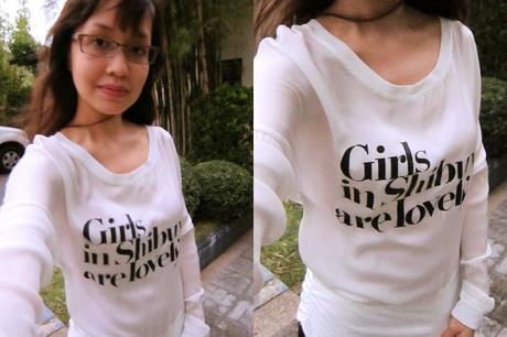 Black HUMAN “Girls in Shibuya” Pullover Top – My First OOTD, be nice…