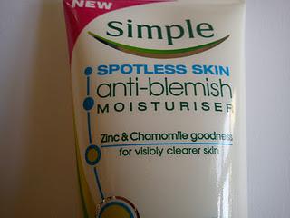 Simple Spotless Skin Anti-Blemish Moisturiser Review