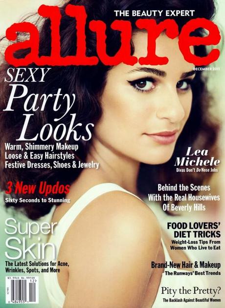 Hair and Makeup with Lea Michele – Allure Dec.2011 Cover, Behind the Scenes