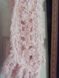 Blooming Chenille Bias Strip Scarf Blooming Chenille Bias Strip Scarf