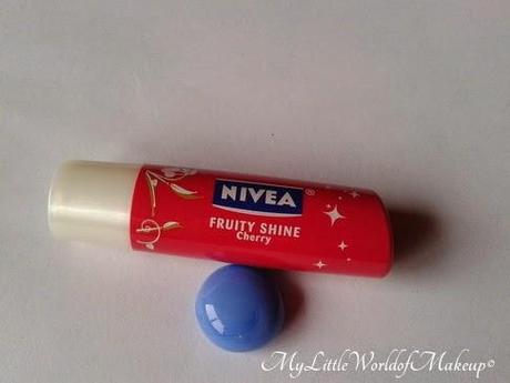 Nivea Fruity Shine Lip Balm in Cherry Review and Lip Swatches