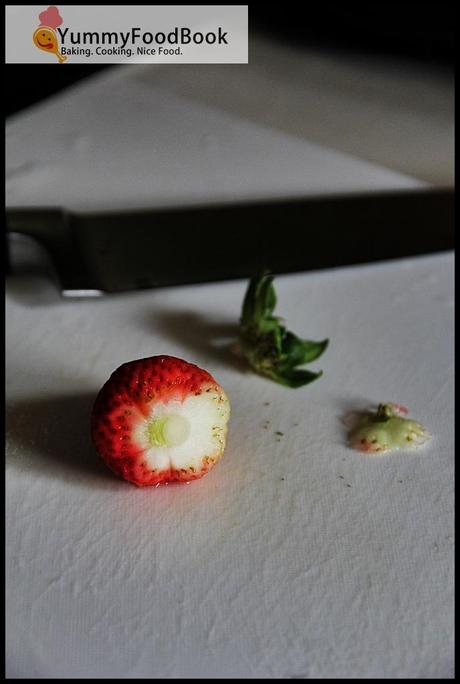 hulling strawberries