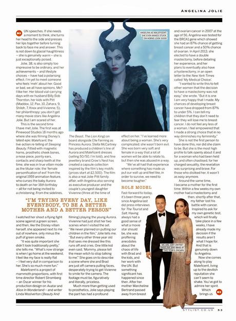 Angelina Jolie For Stylist Magazine, UK, May 2014