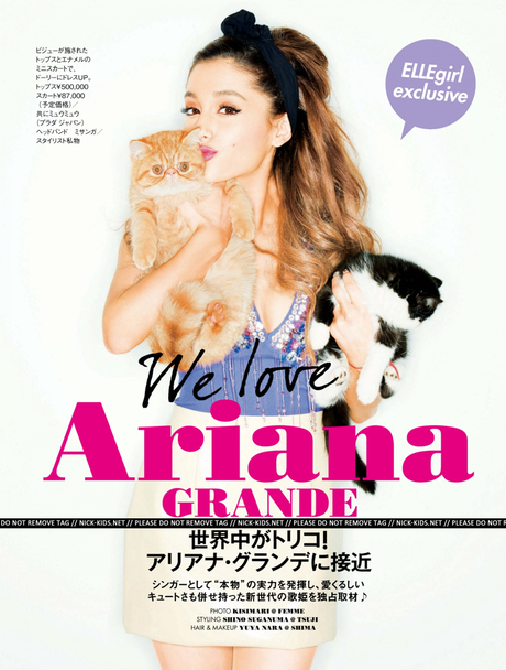 Ariana Grande For ELLE Girl Magazine,Japan, June 2014