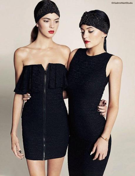 Kendall and Kylie Jenner For Marie Claire Magazine, South Africa,
June 2014