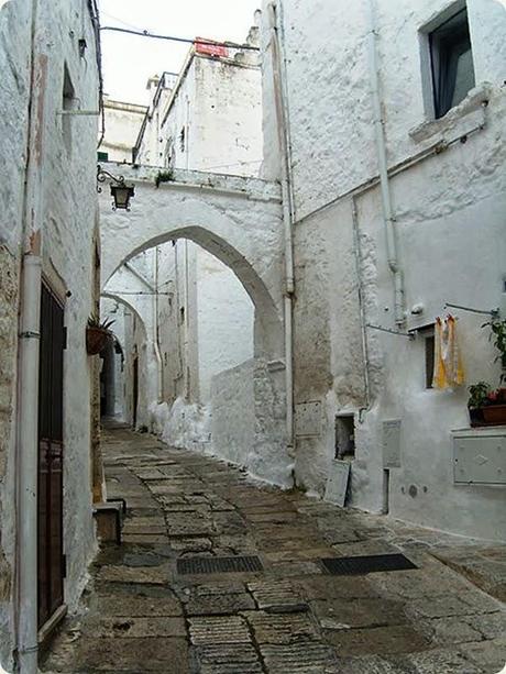 Ostuni the White City, suspended between the blue Adriatic and the green hills of olive trees.