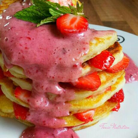 GF Pancakes with Cherry ‘Nana Ice Cream Image