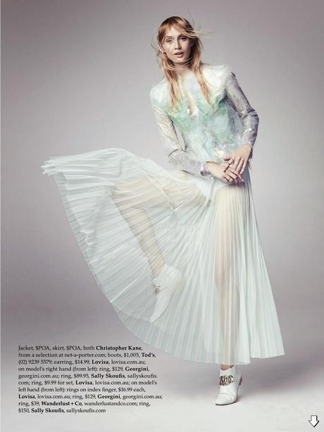 Ophelie Rupp And Niki Hadju By Georges Antoni For Elle Magazine, Australia, June 2014