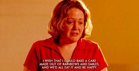 “I wish that I could bake a cake made out of rainbows and smiles” “I wish that I could bake a cake made out of rainbows and smiles”