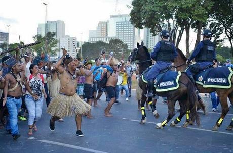 Police Repression of Indigenous Protest Against Brasil’s World Cup worldcup4