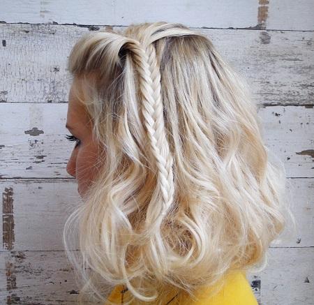 SalonCapri Boston The Perfect Summer Four Pool-to-Party Styles SalonCapri Boston “Bedhead-to-Beach” Faux Bob Fishtail