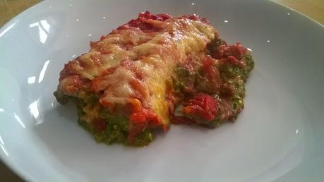 Spinach, feta & beetroot cannelloni