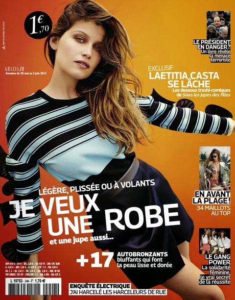 Laetitia Casta For Grazia Magazine, France, May 2014