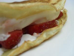 Pancake with Strawberries