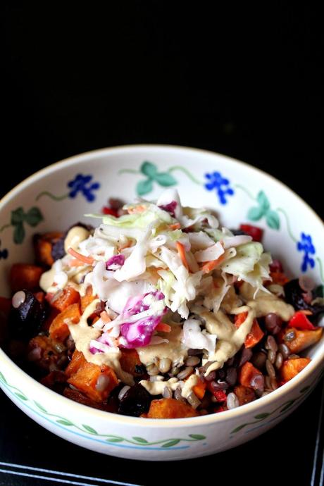 The Kitchen Grrrls' Beet and Sweet Bowl (Beet and Sweet Potato Bowl)