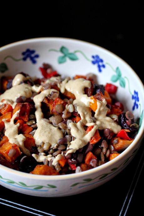 The Kitchen Grrrls' Beet and Sweet Bowl (Beet and Sweet Potato Bowl)