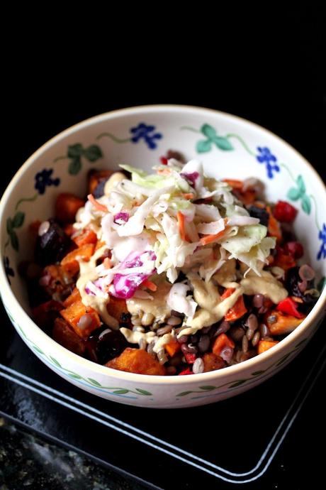 The Kitchen Grrrls' Beet and Sweet Bowl (Beet and Sweet Potato Bowl)