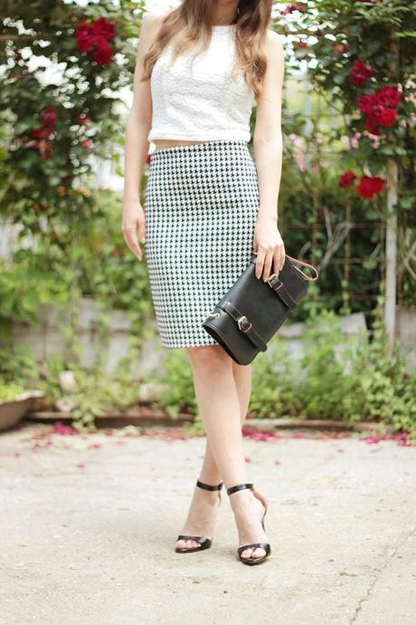 Pencil skirt & Crop top