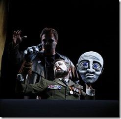 Andrew Wilkowske and David Govertsen star in Chicago Opera Theater's Review: The Emperor of Atlantis / The Clever One (Chicago Opera Theater)