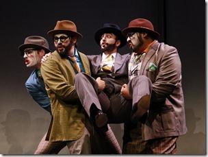 William Dwyer, Matthan Ring Black, Paul Corona and Christopher Remmel star in Chicago Opera Theater's Review: The Emperor of Atlantis / The Clever One (Chicago Opera Theater)