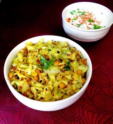 Cabbage and chana daal subzi how to make cabbage upkari