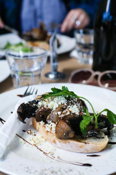 Weekend Getaways mushroom bruschetta