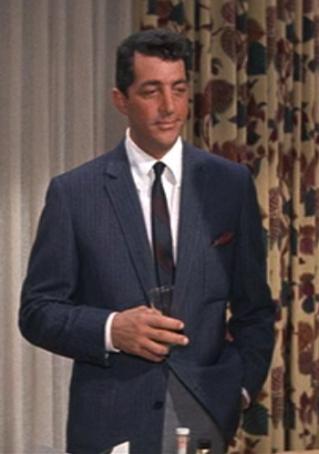 Dean Martin’s Blue Striped Sport Coat in Ocean’s Eleven Dean Martin as Sam Harmon in Ocean's Eleven (1960).