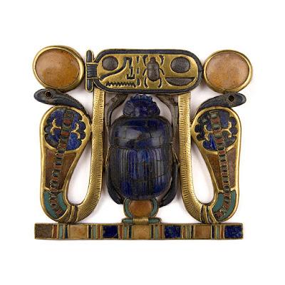 Pectoral with Scarab Identified with God Khepri Pectoral with Scarab Identified with God Khepri