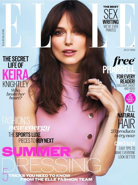 Keira Knightley For Elle Magazine, UK, July 2014