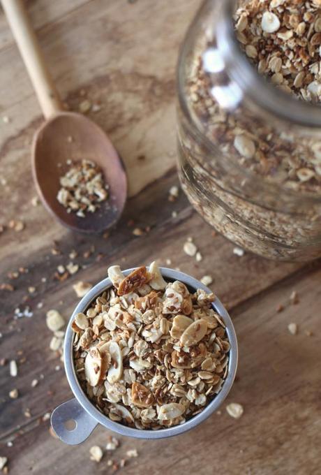Maple Almond Granola with Flax & Coconut Granola Jar and Cup