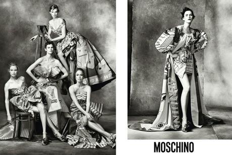 Moschino Fall 2014 Campaign with Carolyn, Karen, Raquel, Stella, Saskia and Linda