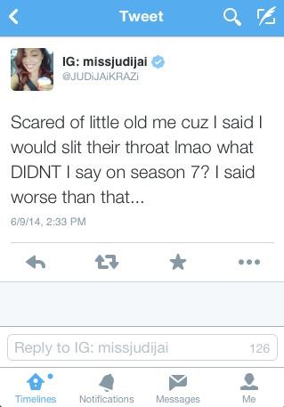 Judi Tweets More About BGC 13