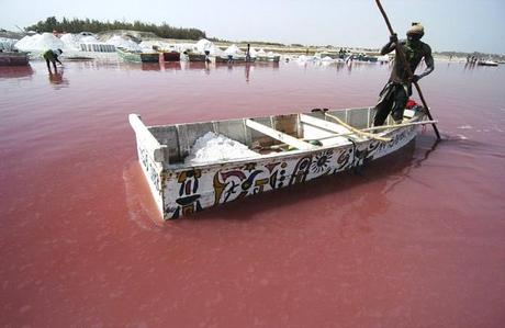 Photography of Lake Retba in Senegal