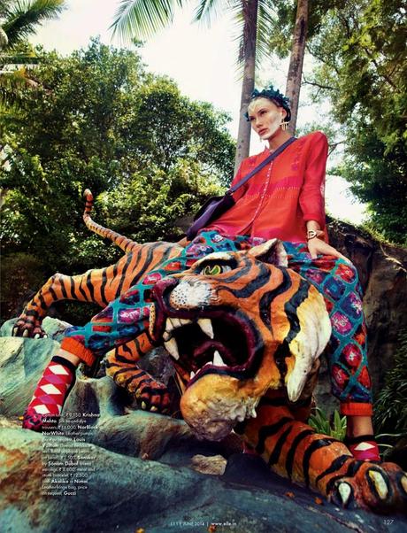 Rebecca Brown By Caleb & Gladys For Elle Magazine, India, June 2014