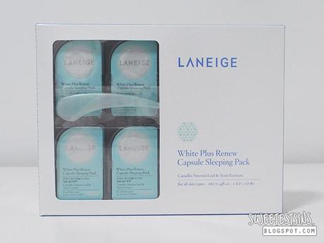 laneige white plus renew capsule sleeping pack review