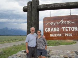 Dad and me in the Tetons