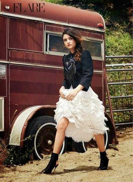 Lucy Hale For Flare Magazine, July 2014