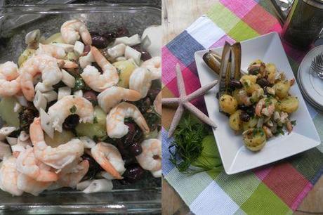 Warm seafood salad-collage3 Warm seafood salad-collage3